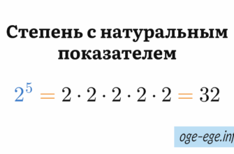 Степень с натуральным показателем